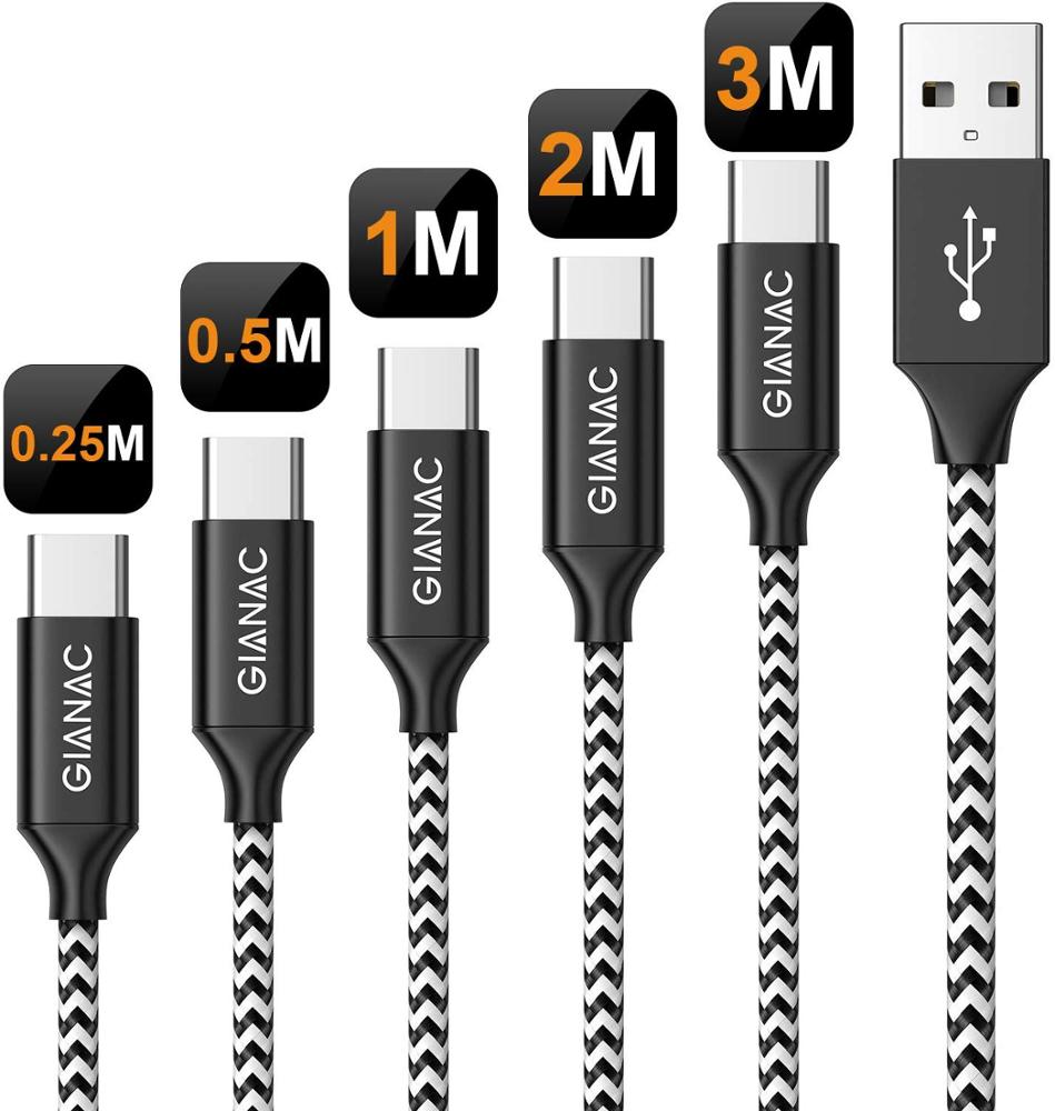 USB C Cable Nylon Braided USB Type C Cable 1M 2M 3M Fast Charging Sync Data Cable Cord for Samsung Galaxy S10 S9